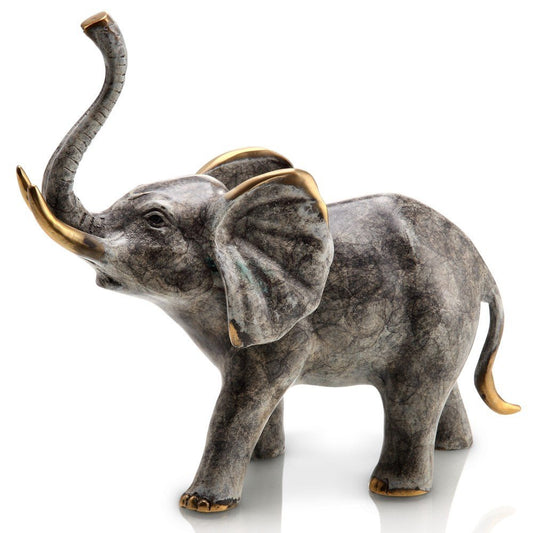 SPI Brass Bellowing Elephant Statue