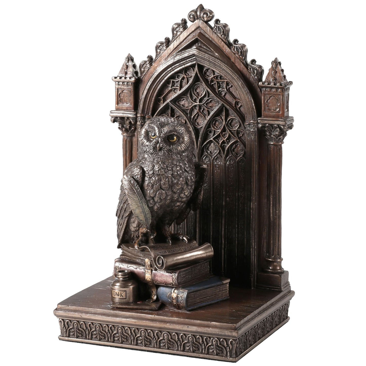 Veronese Design 9 5/8 Inch Grand Owl of Wisdom Cold Cast Resin Bronze Finish Animal Sculpture