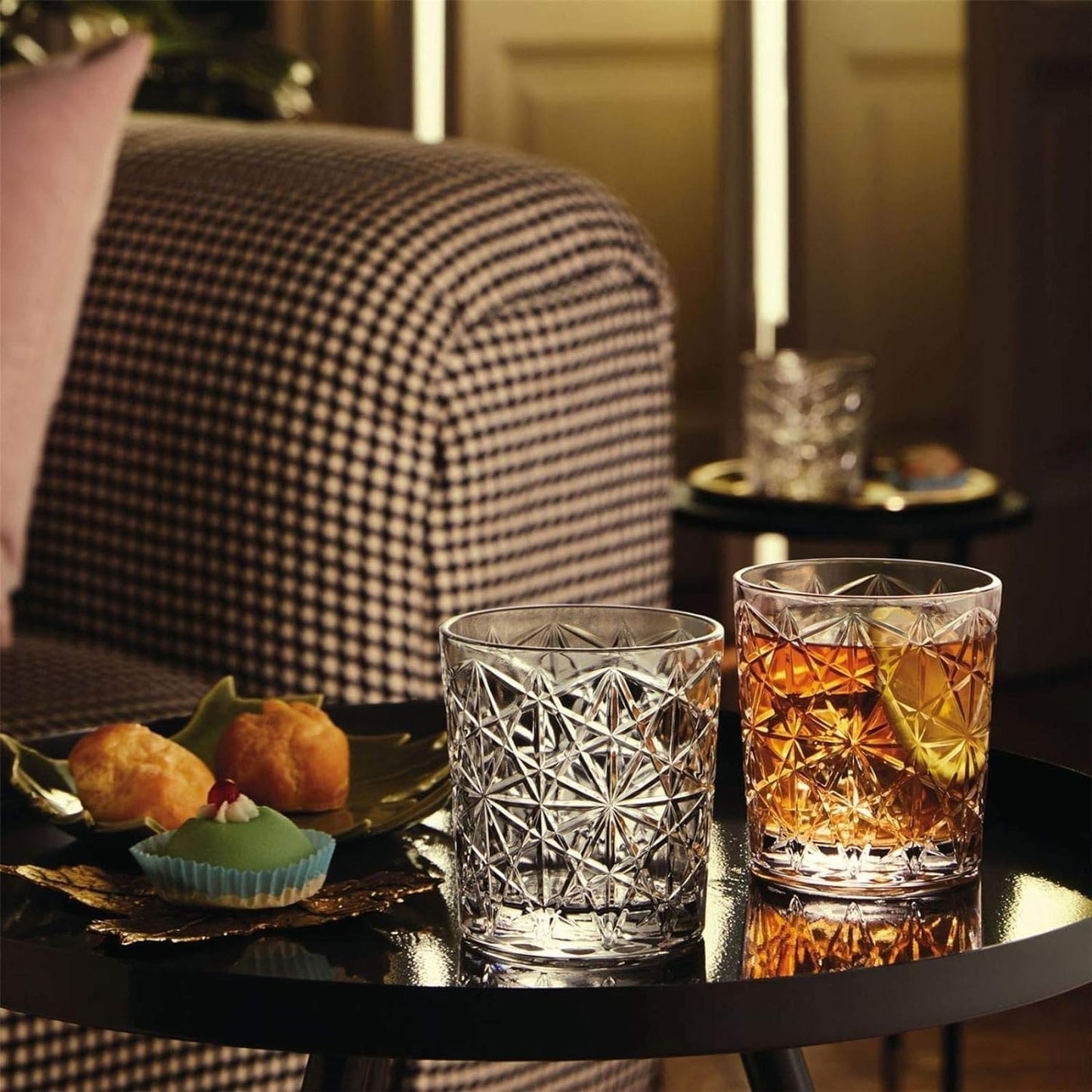 Bormioli Rocco Bartender Stone 13.25 oz. Double Old Fashioned DOF Drinking Glass, Clear, Set of 6