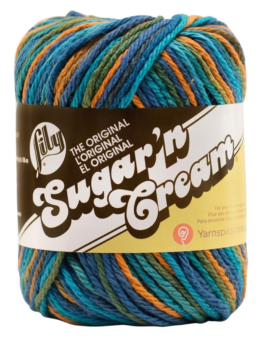 Lily Sugar 'n Cream 100% Cotton Yarn, 2 oz. Ball •• Capri ••
