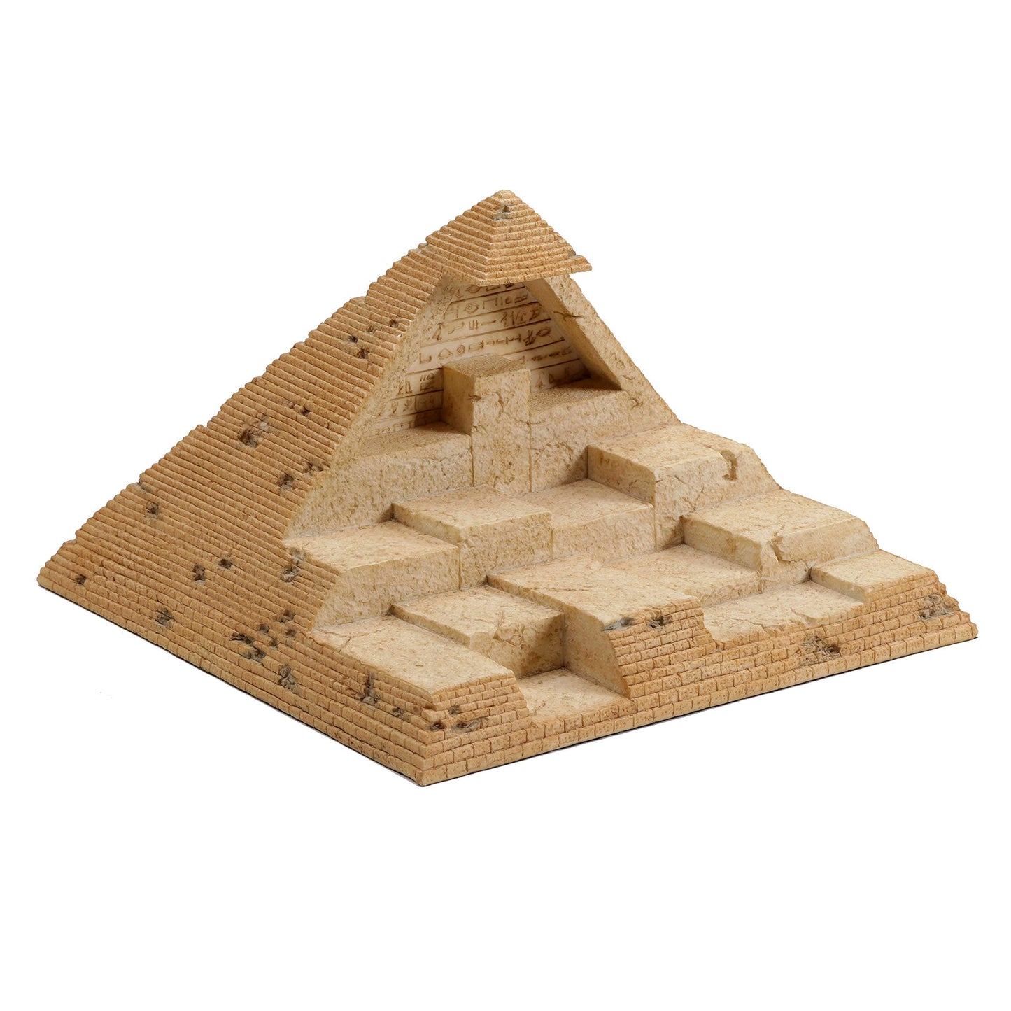 Veronese Design 11 inch Pyramid Display Stand for Egyptian Gods Miniature Collectible Figurines Hand Painted Resin Miniature Diorama