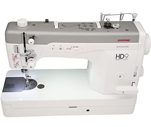 Janome HD9 Heavy Duty High Speed Sewing Machine, with Extra Large Bobbin with Bonus Bundle