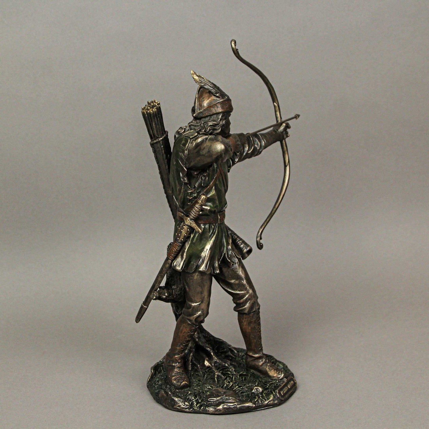 Veronese Design Robin Hood Shooting Arrow Bronze Finish Statue 12 Inches Tall