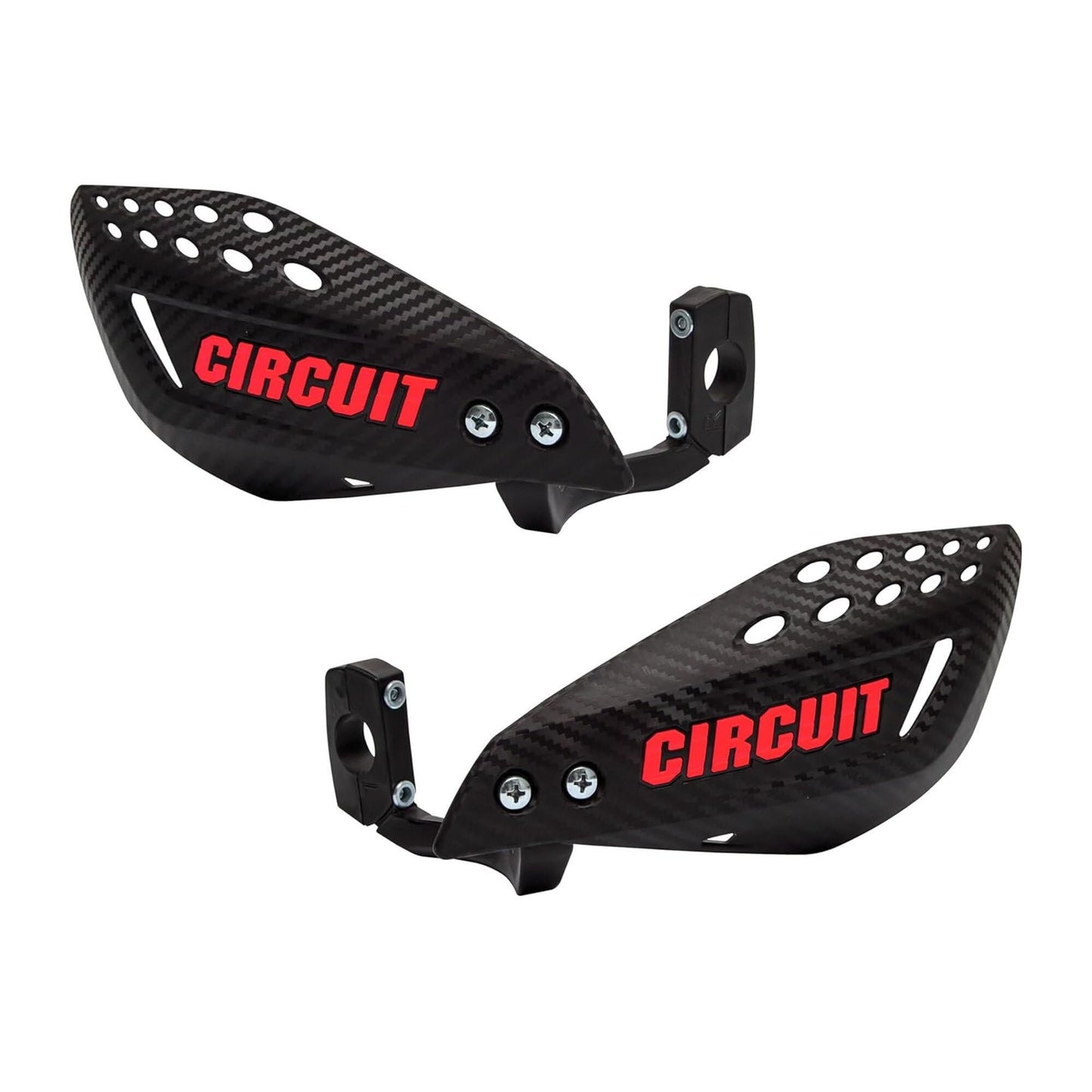 CIRCUIT EQUIPMENT Universal Motorcycle Handguards - High Strength Enduro Motorcycle Handguards Vector for Any Weather - Dirt Bike Handguards with Brackets, Nuts, & Screws
