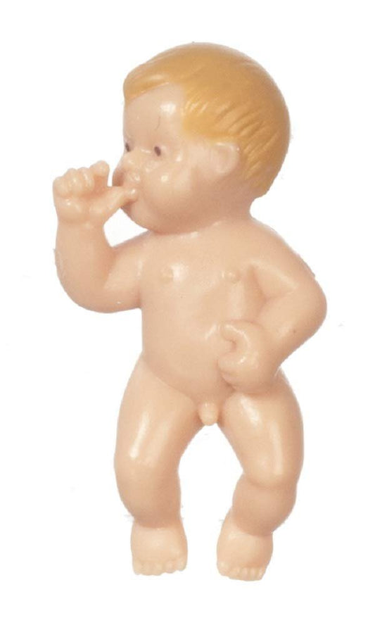 Aztec Imports, Inc. Dollhouse Miniature 1:12 Scale Baby Boy Sucking Thumb #G7606