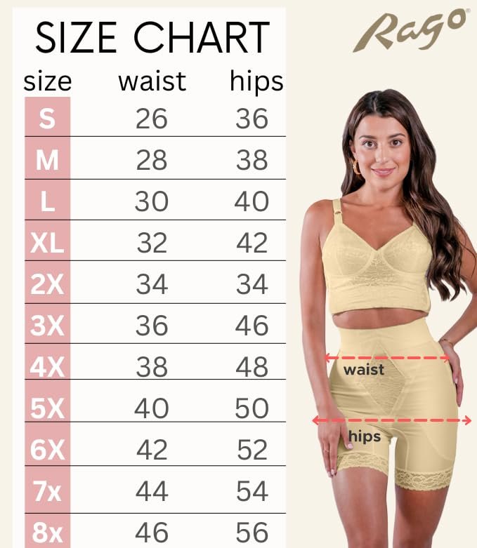6206 - High Waist Long Leg Shaper | Made in USA | No Top Roll Waistband | Quality Material | Medium Control |