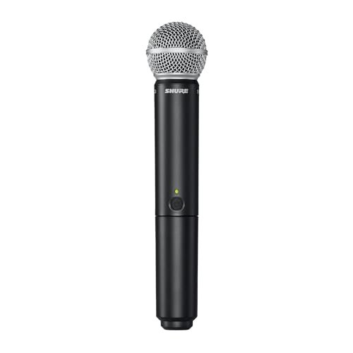 Shure BLX288/SM58 UHF Wireless Microphone System - Perfect for Church, Karaoke, Vocals - 14-Hour Battery Life, 300 ft Range | Includes (2) SM58 Handheld Vocal Mics, Dual Channel Receiver | H10 Band