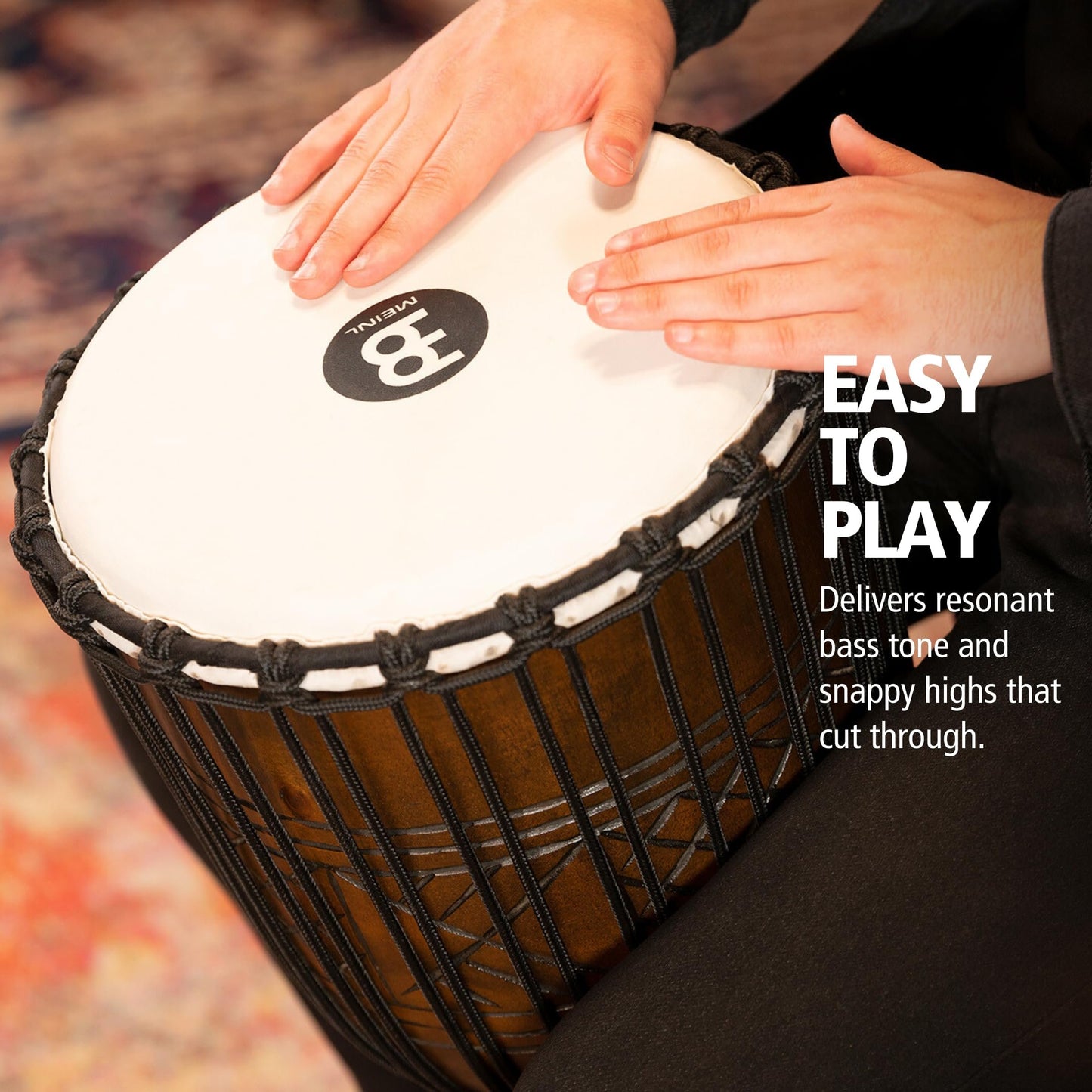Carved Mahogany Djembe