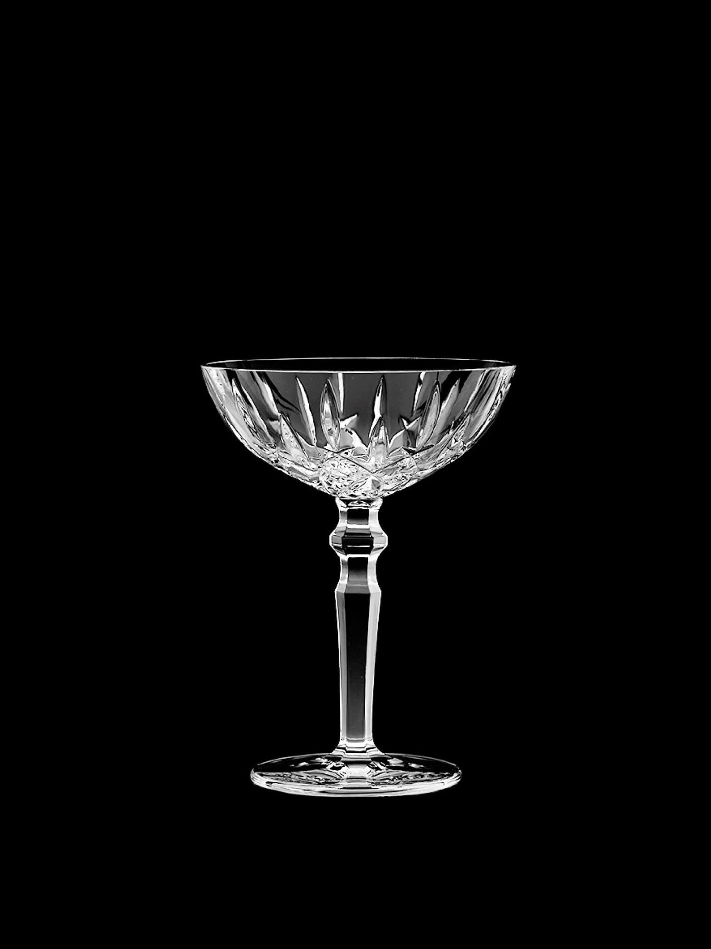 Nachtmann Noblesse Collection Cocktail Coupe Glasses, set of 2, Clear Crystal Glass with Stem, Perfect for Drinking Champagne, Sweet Wine, Martini, and Cosmopolitan, dishwasher safe