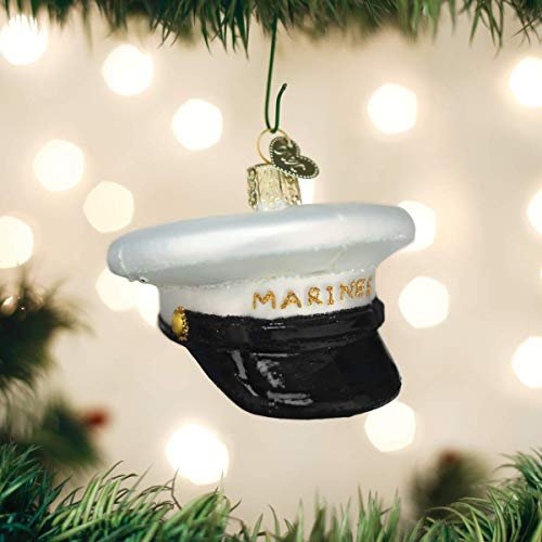 Old World Christmas Military Cap Glass Blown Ornaments for Christmas Tree