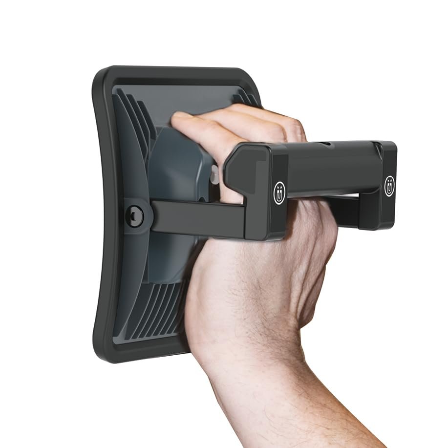 SCANGRIP NOVA R, Rechargeable COB LED Floodlight, 2000 Lumen, Handheld, 5 Step Dimming, Powerful Built-in Magnet, Waterproof (IP67), Long Operating Time, Slim and Compact, Built-in Power Bank with USB