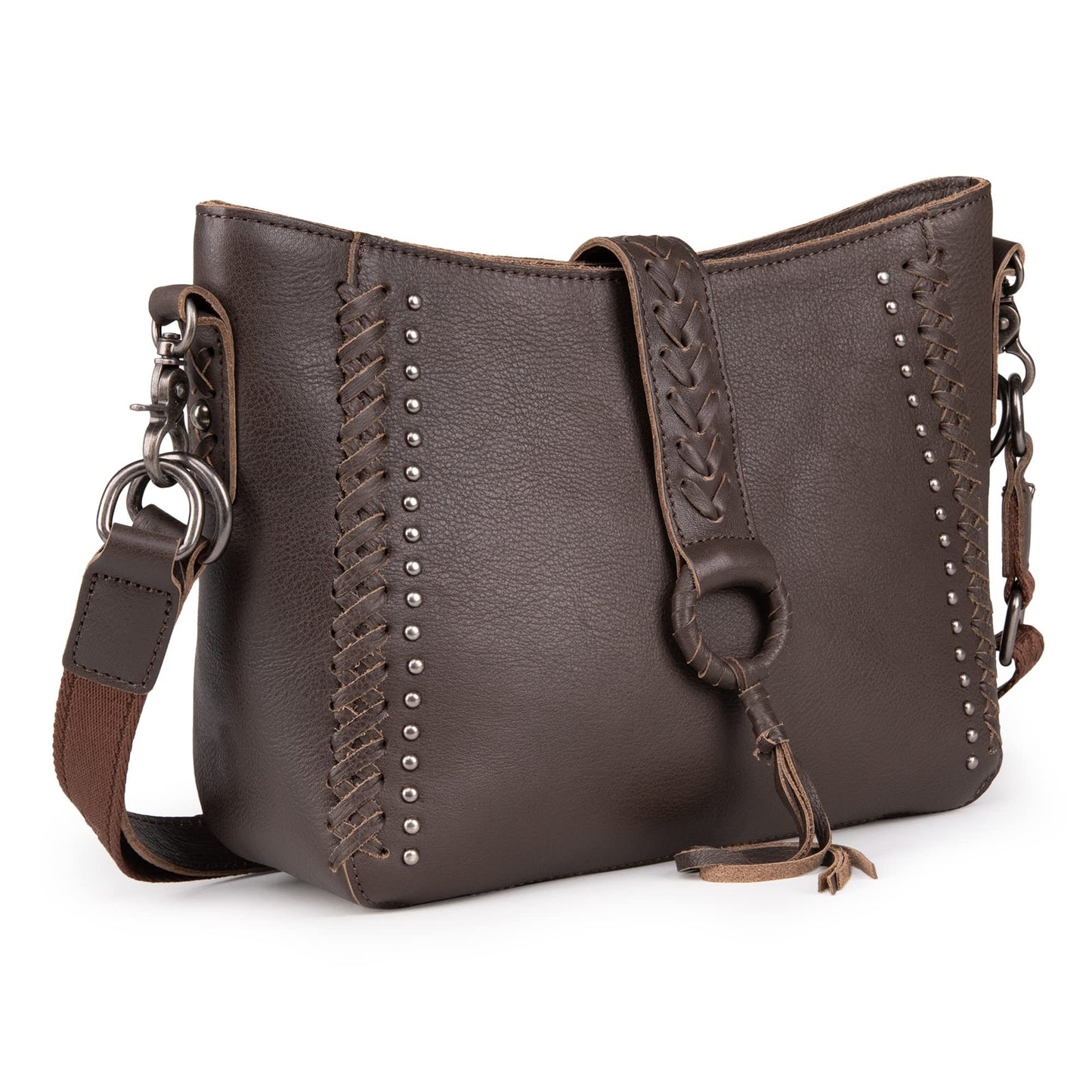 Montana West Hobo Purse Western Satchel Shoulder Bags for Women Genuine Leather Crossbody Handbags MWL-001CF-2