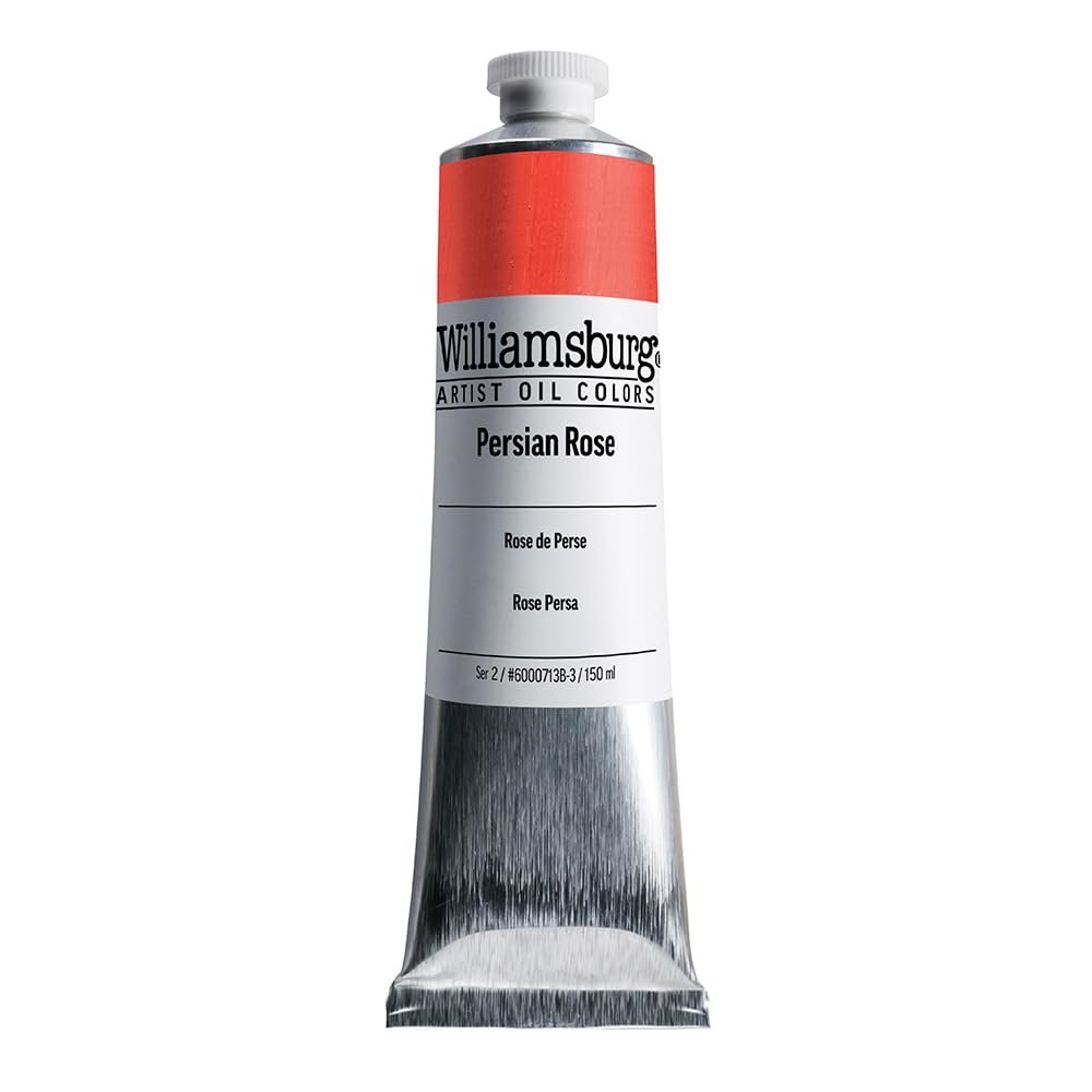 Williamsburg Artist Oil Colors by GOLDEN, Cadmium Red Vermilion, 150 ml tube, Professional Oil Paint, Opaque