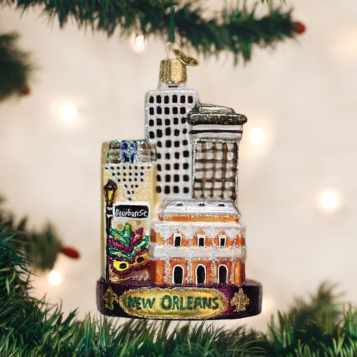 Old World Christmas Glass Blown Ornament New Orleans (20089)