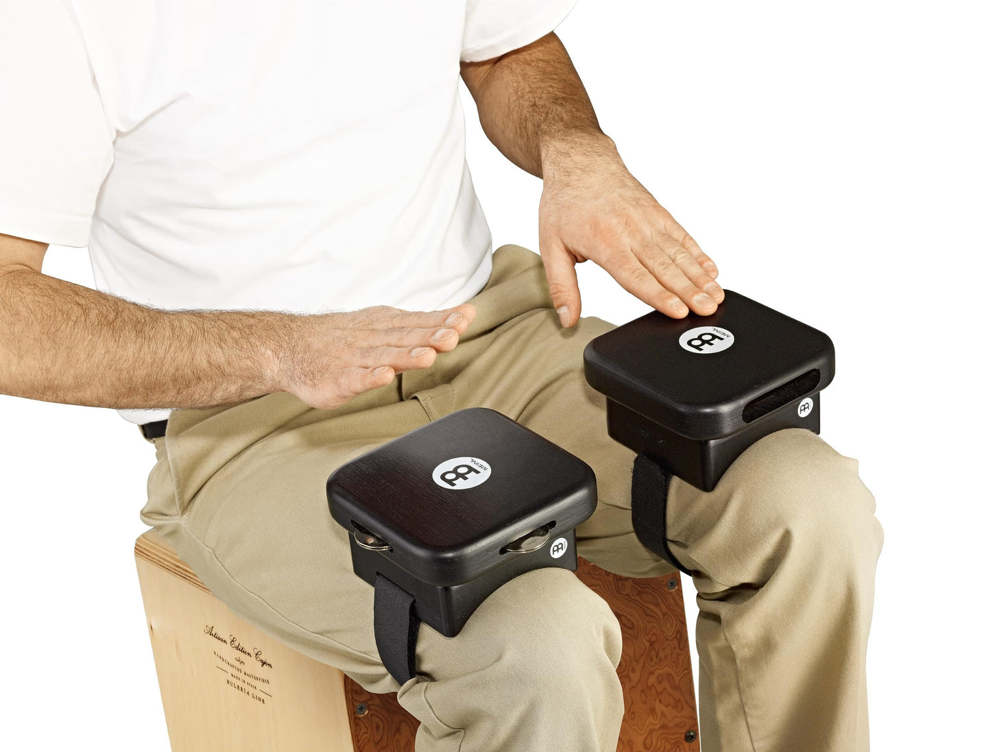 Knee Tap with Tambourine Jingles for Cajon Players