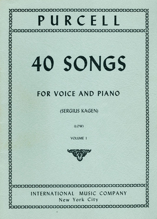 40 Songs for Voice and Piano Vol.1, Low Voice