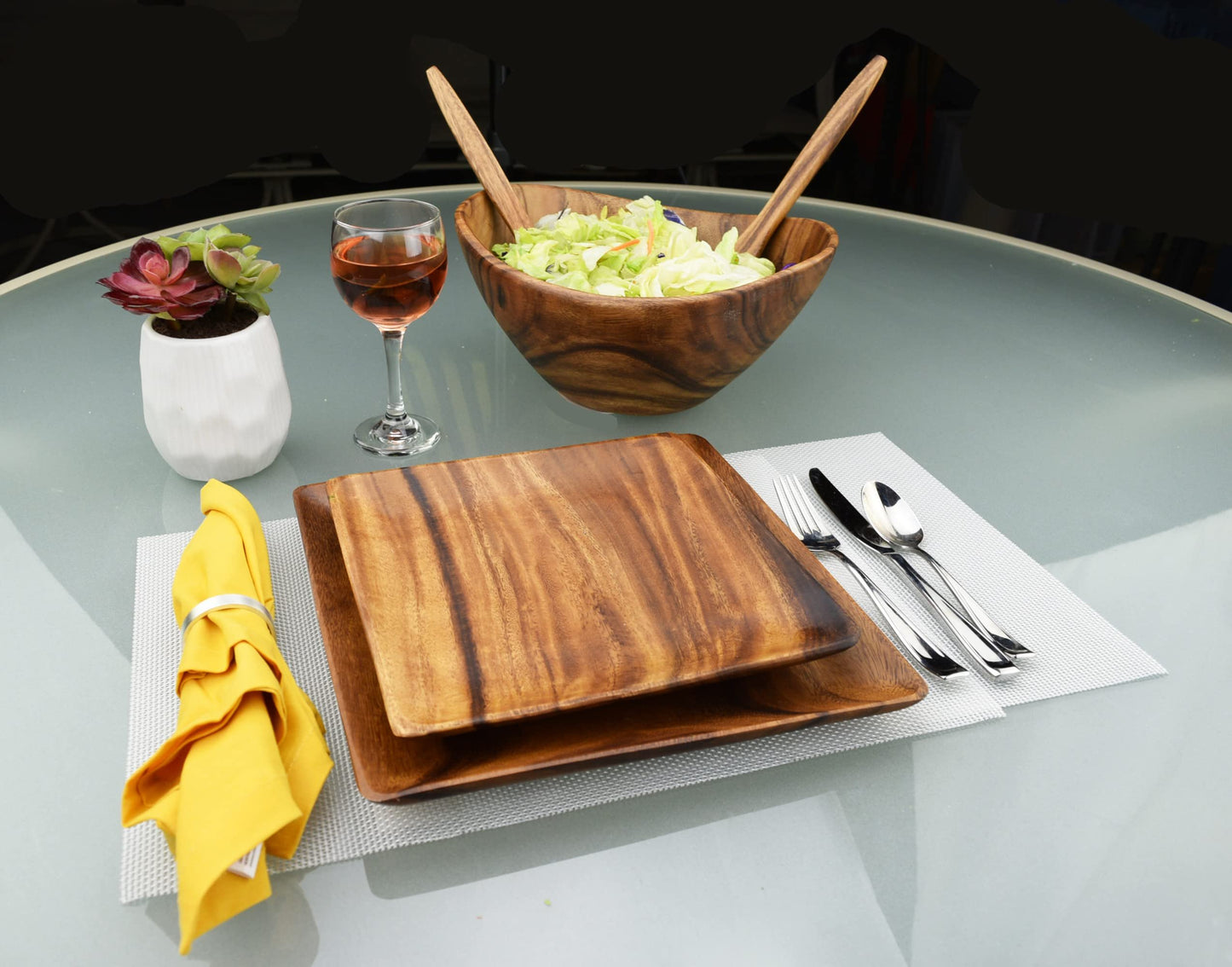 Pacific Merchants Trading Acaciaware 12-Inch Deep Bowl