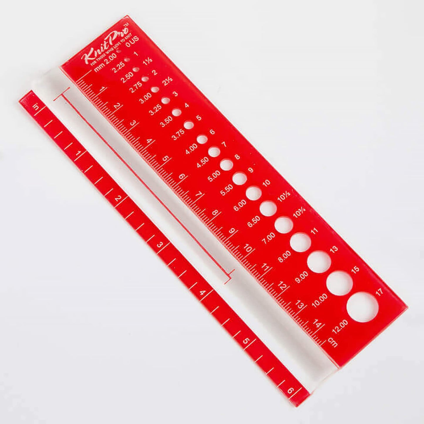KnitPro 10701 Nadelgrößenschablone mit Lupe