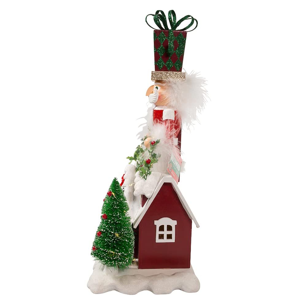 Kurt Adler 18-Inch Battery Operated Deck The Halls Musical LED Nutcracker