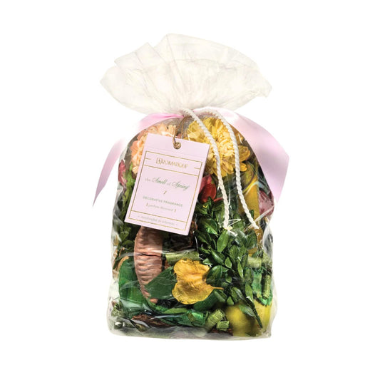 Aromatique Smell of Spring Scented Potpourri Bag 12oz - Decorative Centerpiece Home Fragrance Decor Sachet Botanicals, Long Lasting Room Air Freshener Deodorizer Catchall Bowl Filler Decoration Gifts