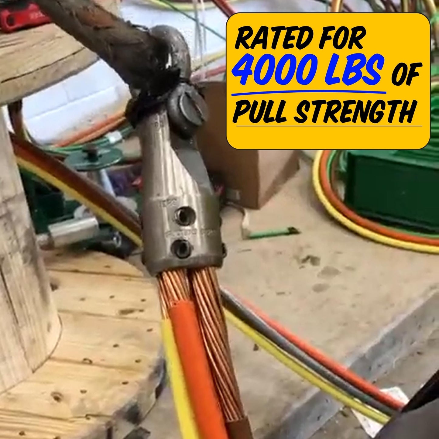 Rack-A-Tiers Penguin Puller, Wire Pulling Attachment, Electrical Cable Pulling Tool, Wire Pulling Head for Electricians
