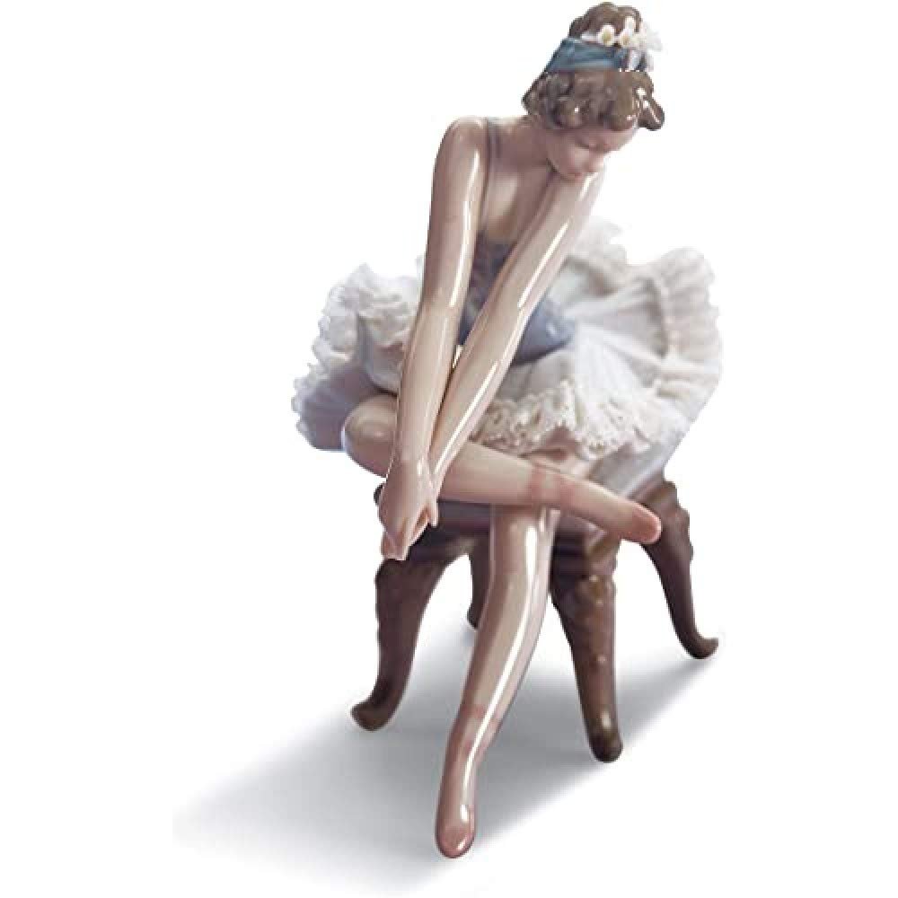 LLADRÓ Opening Night Girl Ballet Figurine. Porcelain Ballerina Figure.