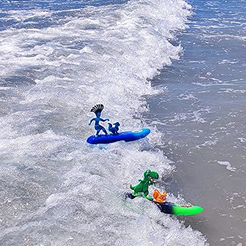 Surfer Dudes Legends & Surfer Pets Wave Powered Mini-Surfer, Pet and Surfboard Beach Toy