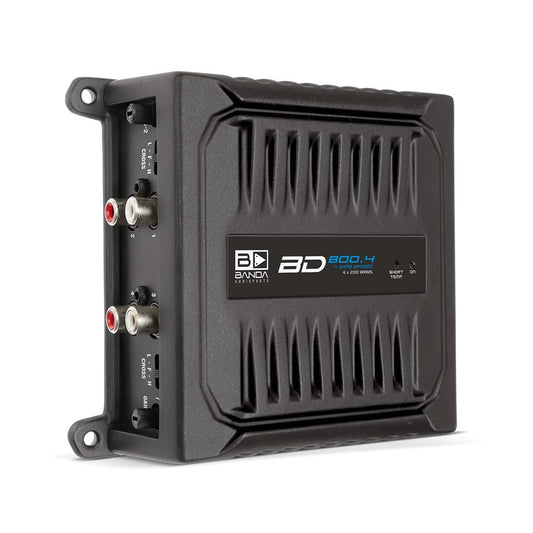 Banda Audioparts BD Full Range Car Audio Amplfier Bridged with Optional Use Low or High Pass Filters Black