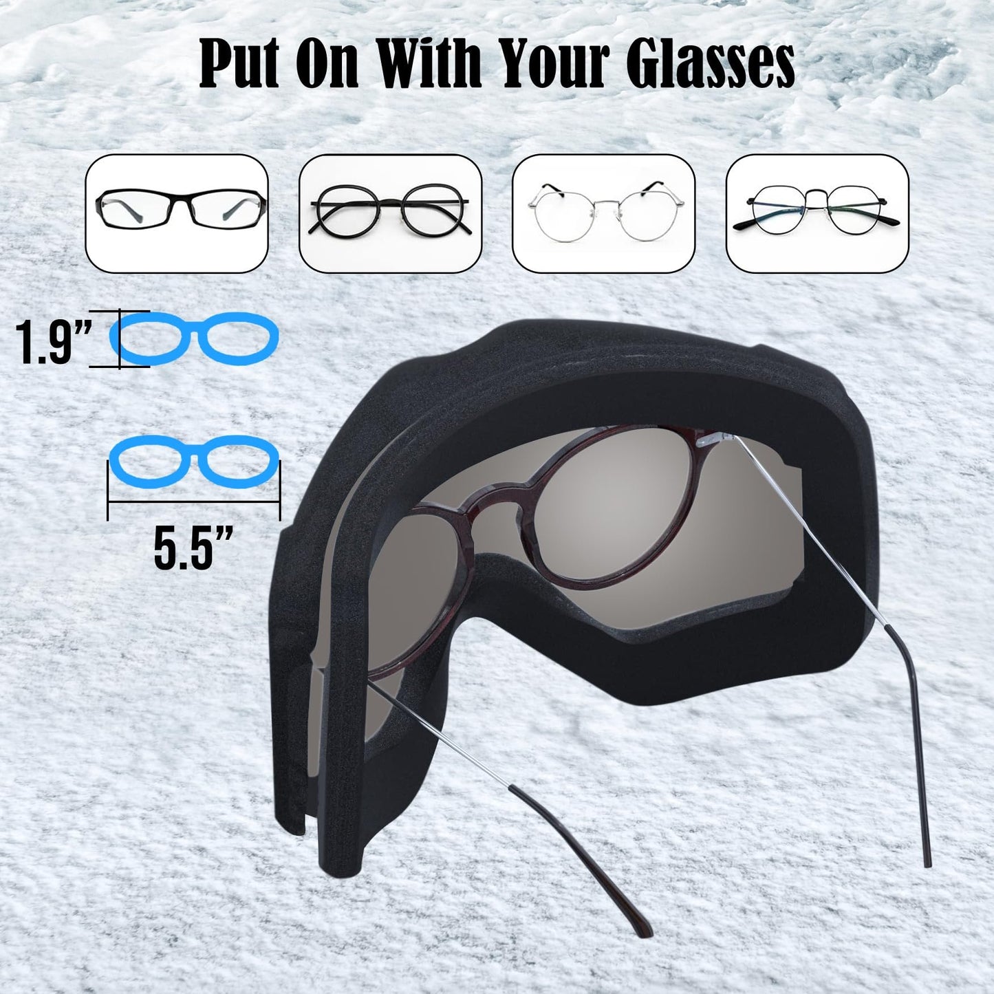 Daytona Helmets Snowboard Goggles - Anti Fog Ski Goggles For Men, Women & Youth - Anti Scratch Ski Goggles For UV Protection