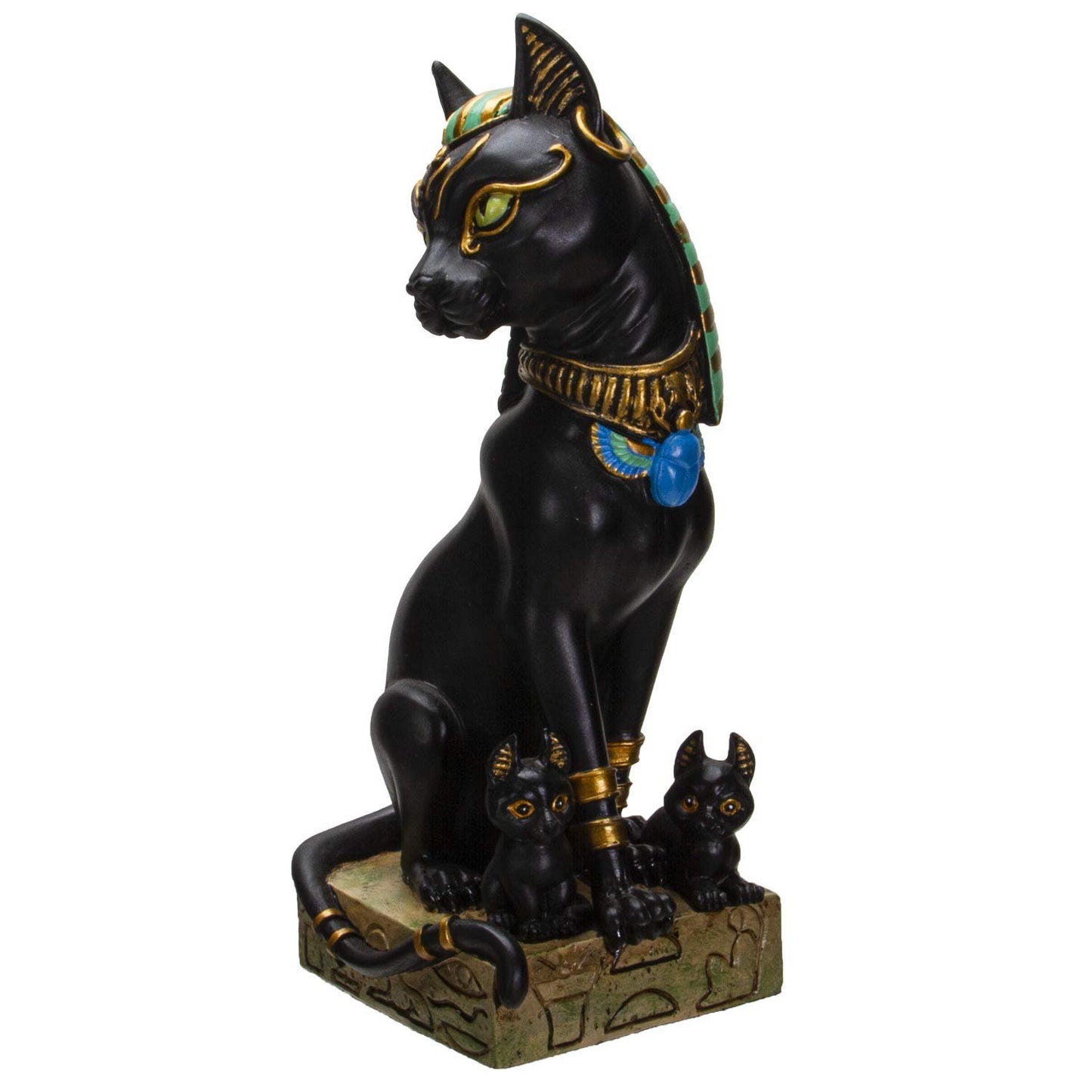Pacific Giftware Ancient Egyptian Bastet Sitting Pose Resin Figurine