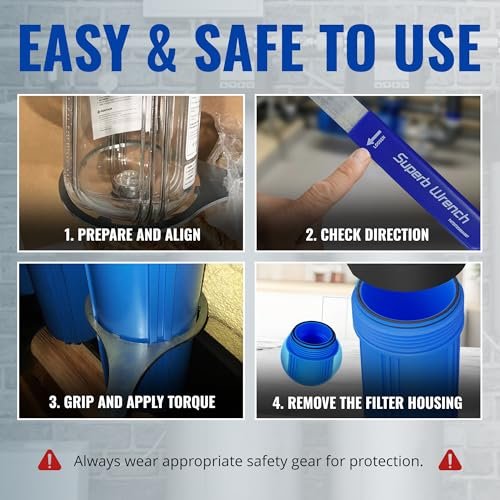 Superb Wrench SPBW-1 Heavy Duty Metal Water Filter Housing Wrench (4.8 inch Inside Diameter)