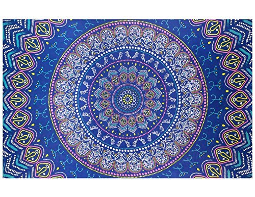 Sunshine Joy Taino Mandala Tapestry Tablecloth Wall Art Huge 60x90 Inches
