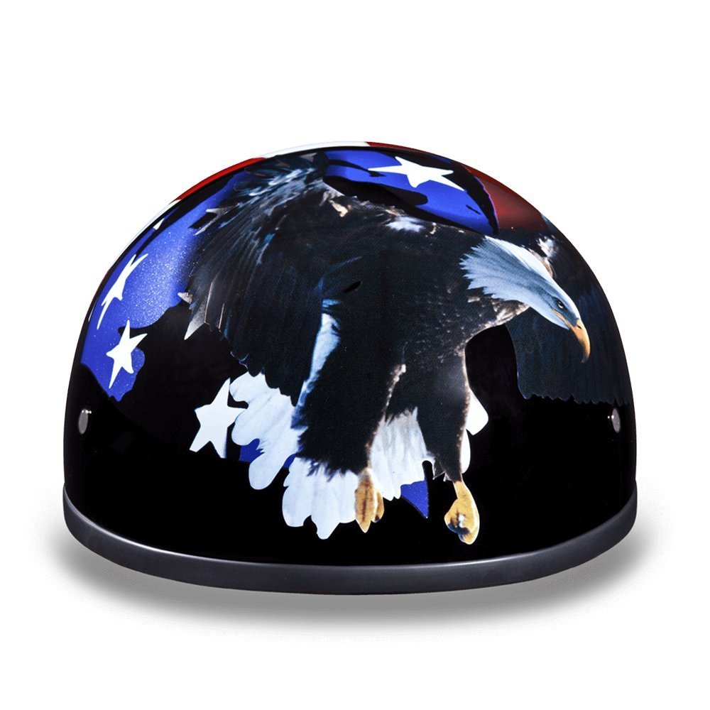 Daytona Helmets Half Skull Cap Motorcycle Helmet – DOT Approved [Graphics]…