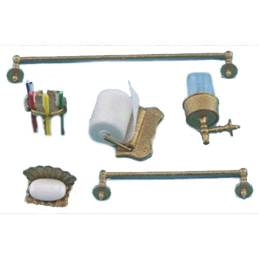 Melody Jane Dolls Houses Dollhouse Miniature Chrysnbon Bath Accessories Set