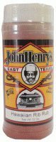 John Henry's Hawaiian Rib Rub Seasoning