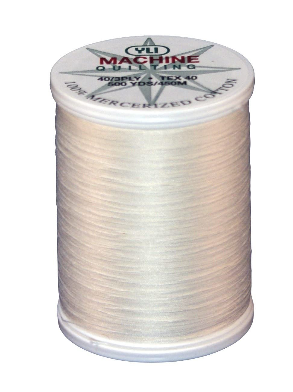 YLI 40 wt. Machine Quilting Thread - Extra-Long Staple Cotton Thread 500 yd Spool - Designed for Quilting