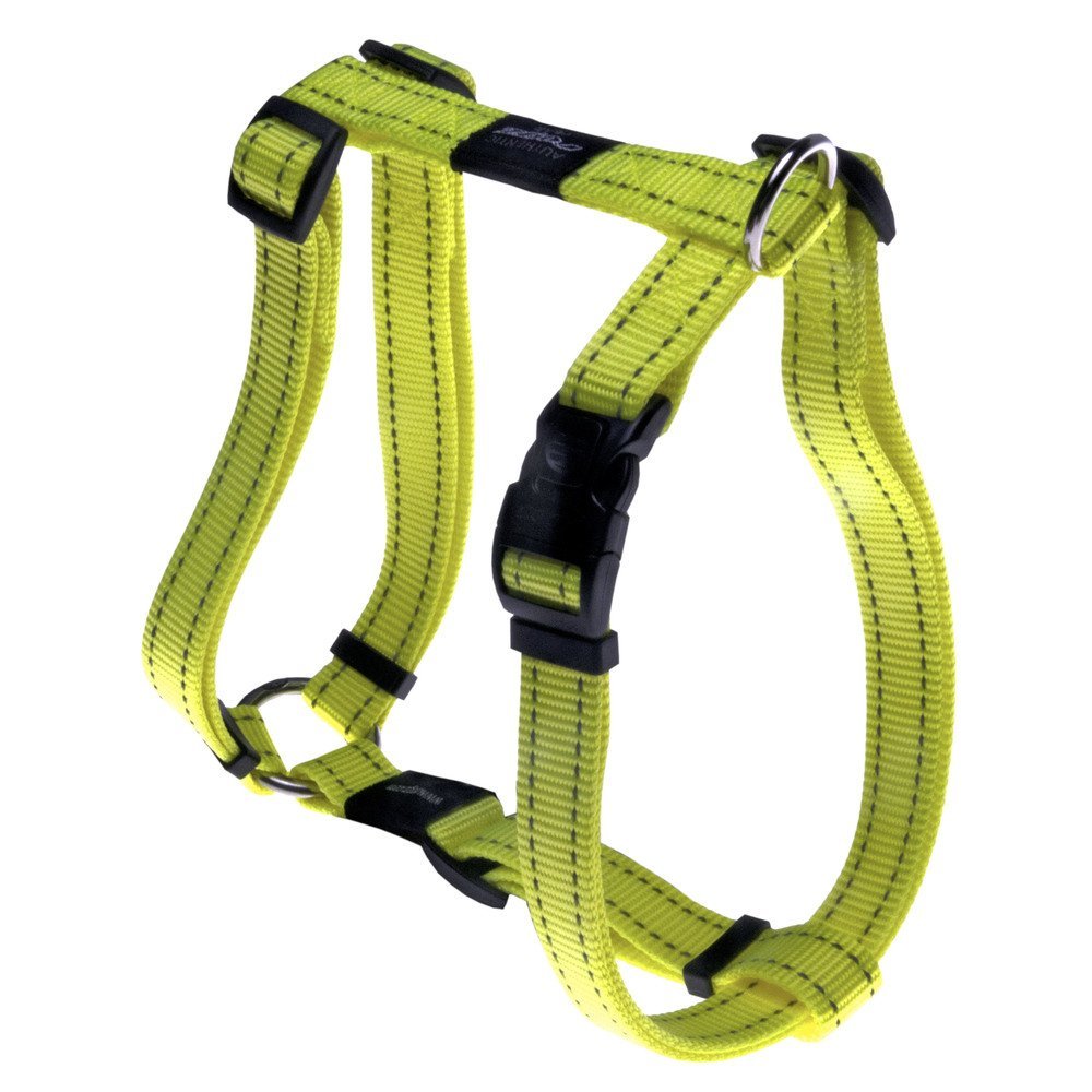 Rogz Utility Large 3/4-Inch Reflective Fanbelt Adjustable Dog H-Harness