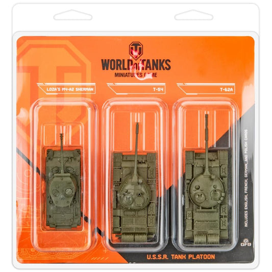 Gale Force Nine U.S.S.R. Tank Platoon (T-54, Loza's M4-A2 Sherman, T-62A)