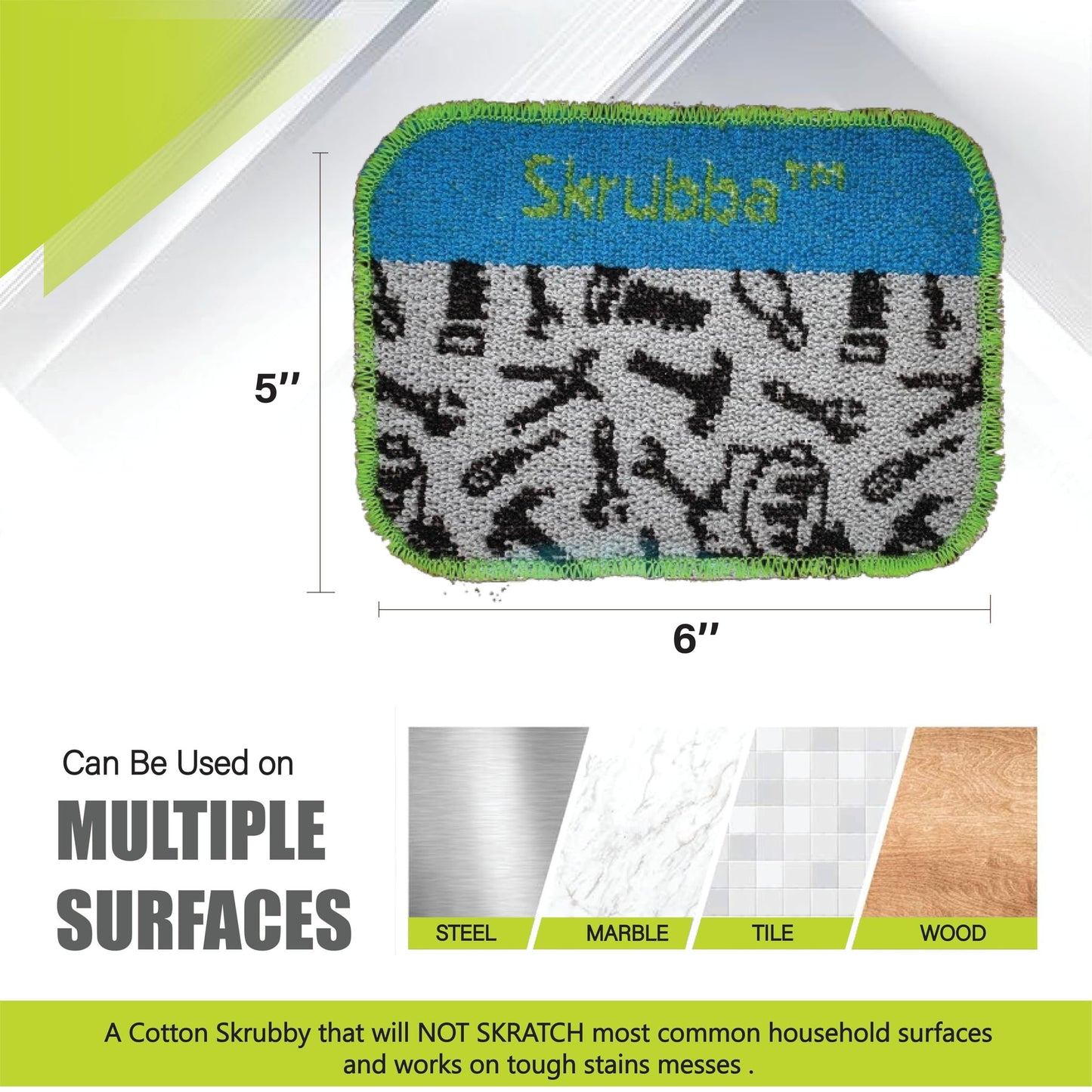 Wet-it Skrubba New European Scrubby Non-Scratching Scouring Pad