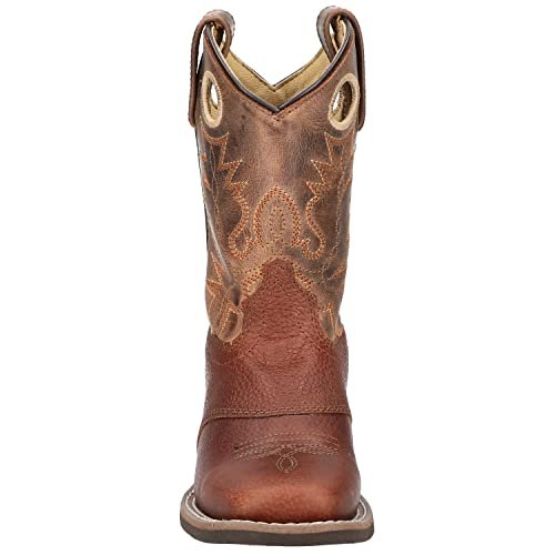 Smoky Mountain Children Luke Square Toe Western Cowboy Boots Brown, 11.5M