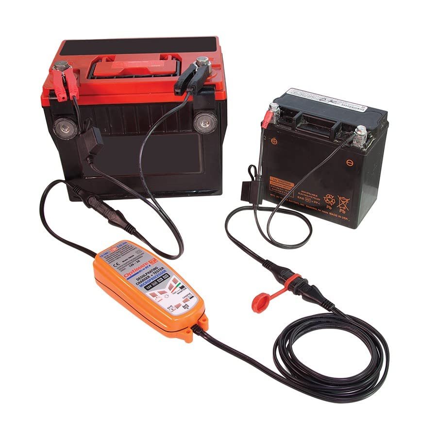 TecMATE Optimate DC to DC, TM-500v3, 6-Step 12V/12.8V 2A Sealed Battery Saving Charger & Maintainer