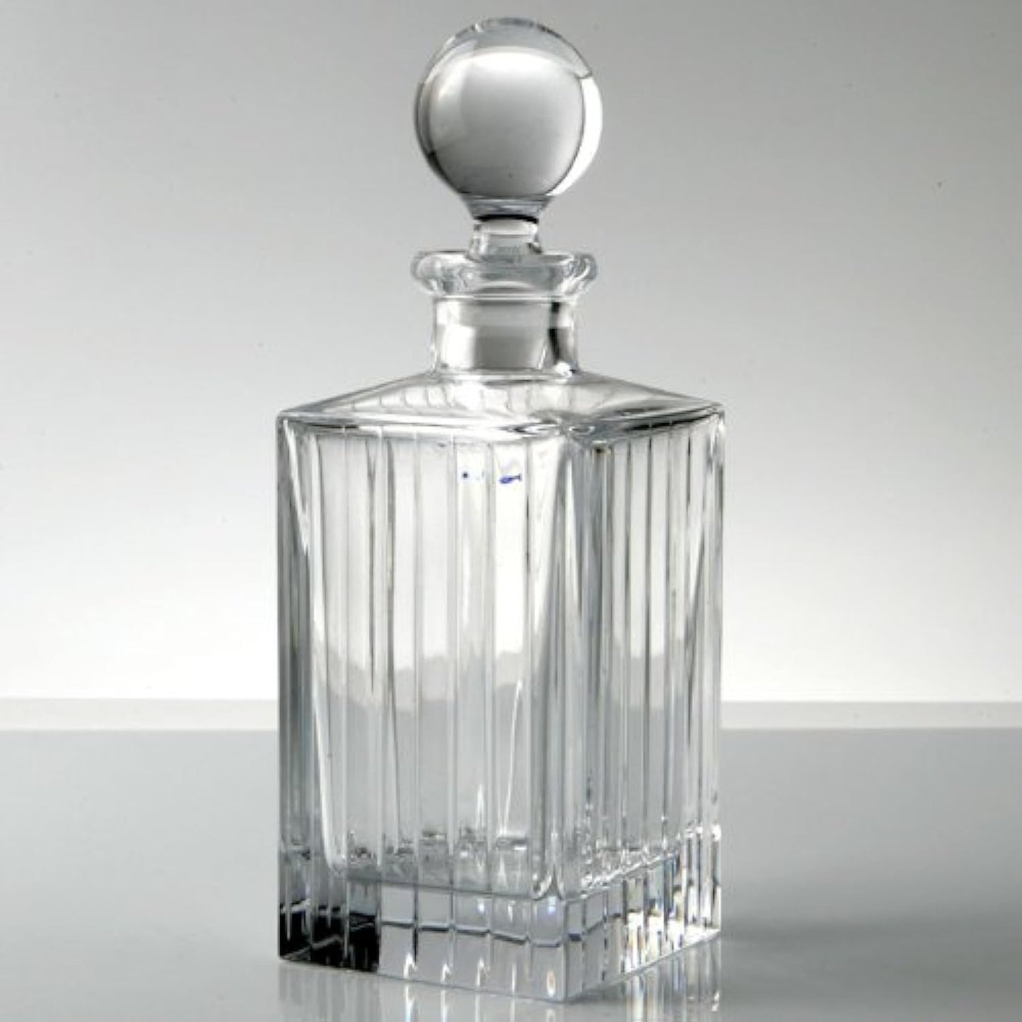Rogaska Avenue Square Decanter, 26 oz, Crystal, Transparent, Modern & Classic Style, With Handle