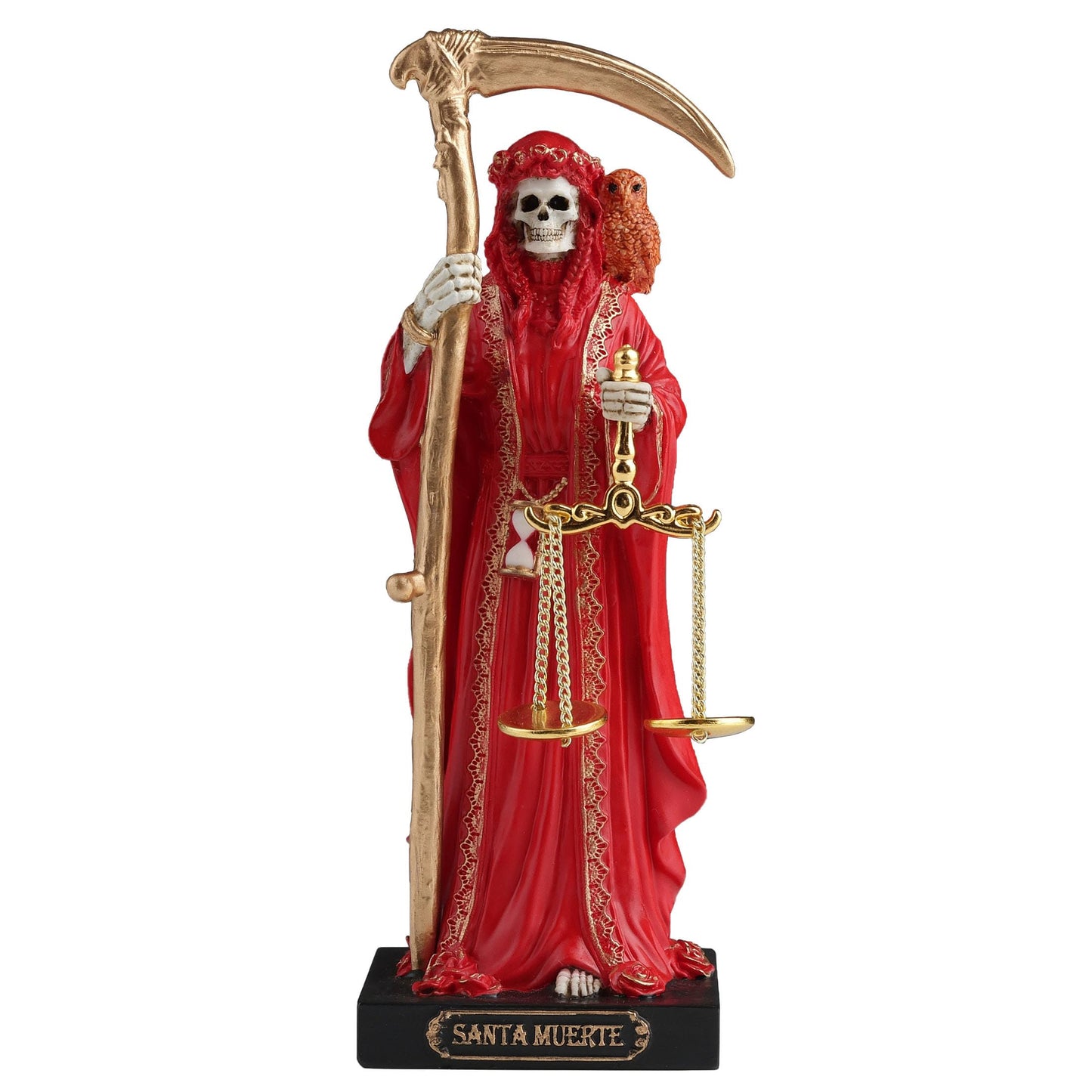 Veronese Design 4 1/4 Seven Color Santa Muerte Set of 7 Polystone Hand Painted Collectible Figurine Home Decor Miniature