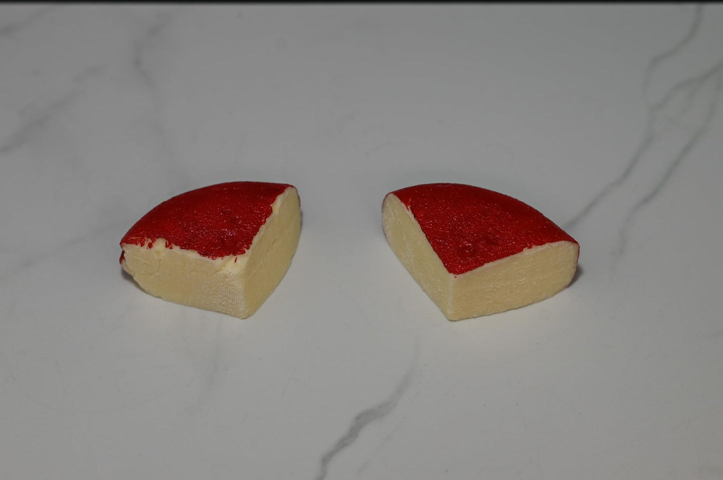 Fake Gouda Wedges with Red Rind (set of 2)
