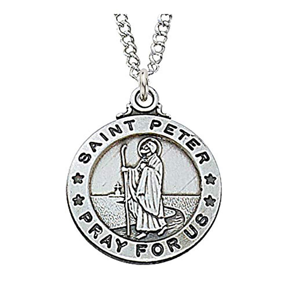 St Peter Prayer Card With Medal Catholic Christian Pendant Charm Patron Saint