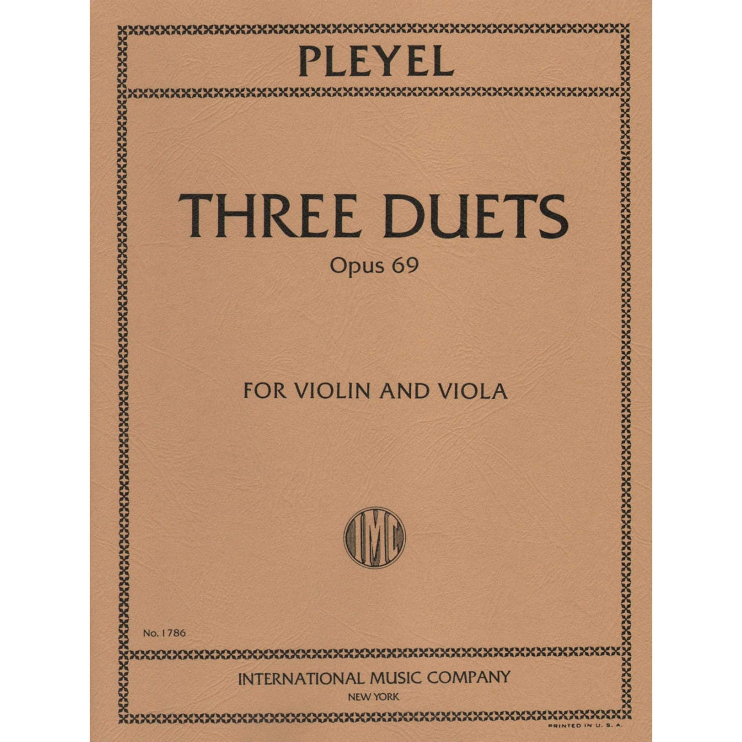 Pleyel, Ignace Joseph - Three Duets Op 69 B 526-528 For Violin and Viola Published by International Music Company [Sheet music] [Sheet music] [Sheet music] [Sheet music] [Sheet music] [Sheet music] [Sheet music] [Sheet music] [Sheet music] [Sheet...