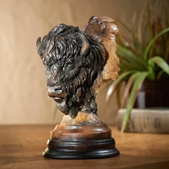 Wild Wings Bad Lands - Bison Sculpture by Stephen Herrero