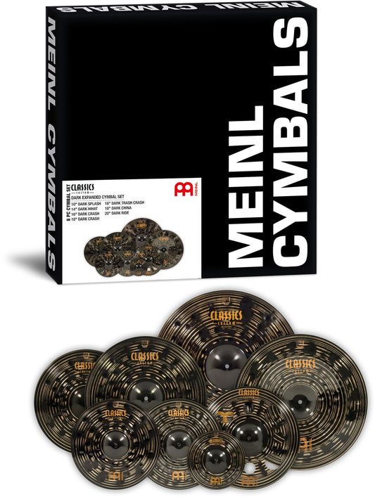 Meinl Cymbals Classics Custom Dark Expanded Set — Made in Germany, 2-Year Warranty (CCD-CS2)