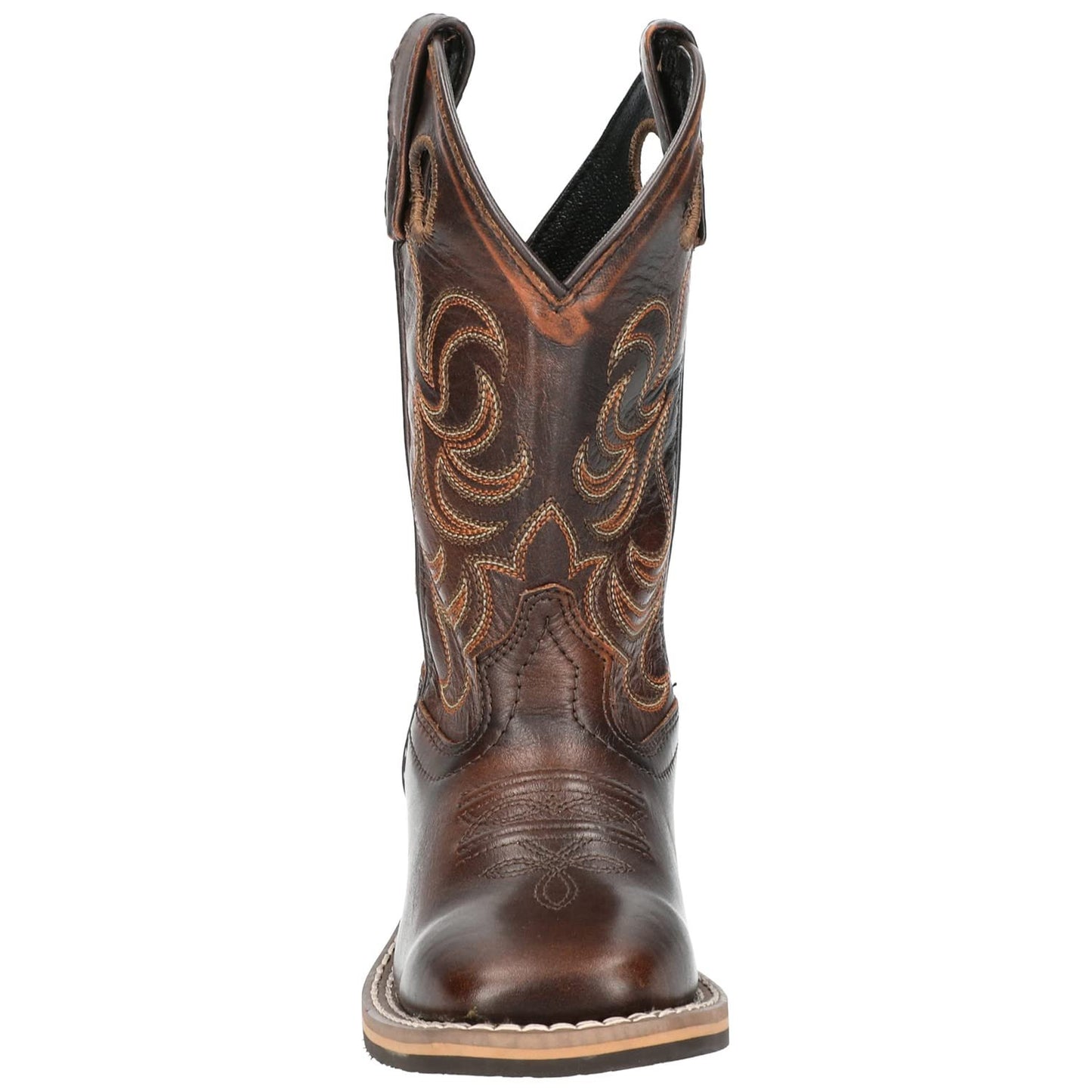 Smoky Mountain Boots Kids' Landry Western Boot, Big Kid, Chocolate Brush Off, Medium, Size 4 US