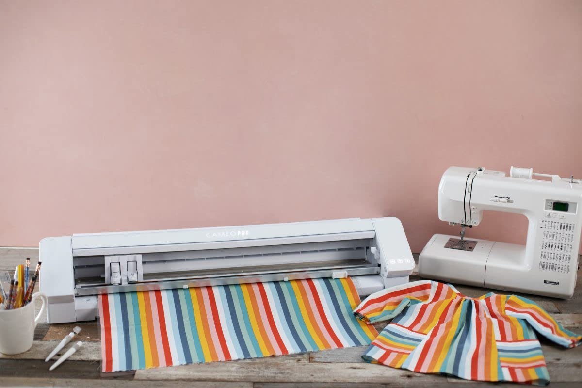 Silhouette Cameo 4 Pro 24 Inch Version - 24" Cutting Mat, Power Cords, Built in Roll Feeder, Silhouette Studio Software